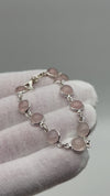 [RARE] Bracelet en Quartz Rose - Argent 925